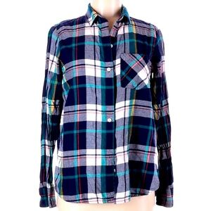 Old Navy “The Classic Shirt” Flannel Sz Small 100% Cotton